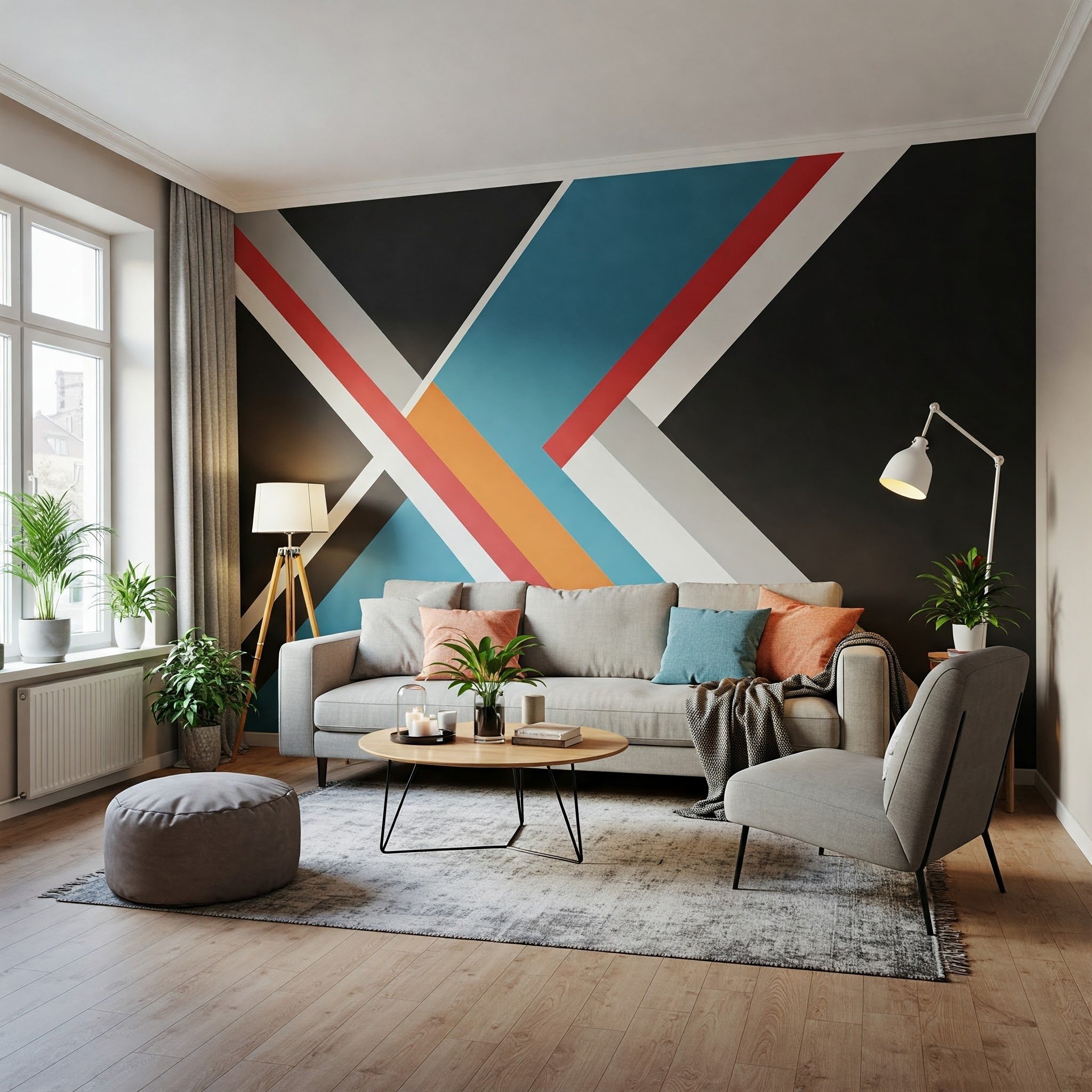 Moderne Akzentwände: Ihren Raum mit Textur und Farbe aufwerten